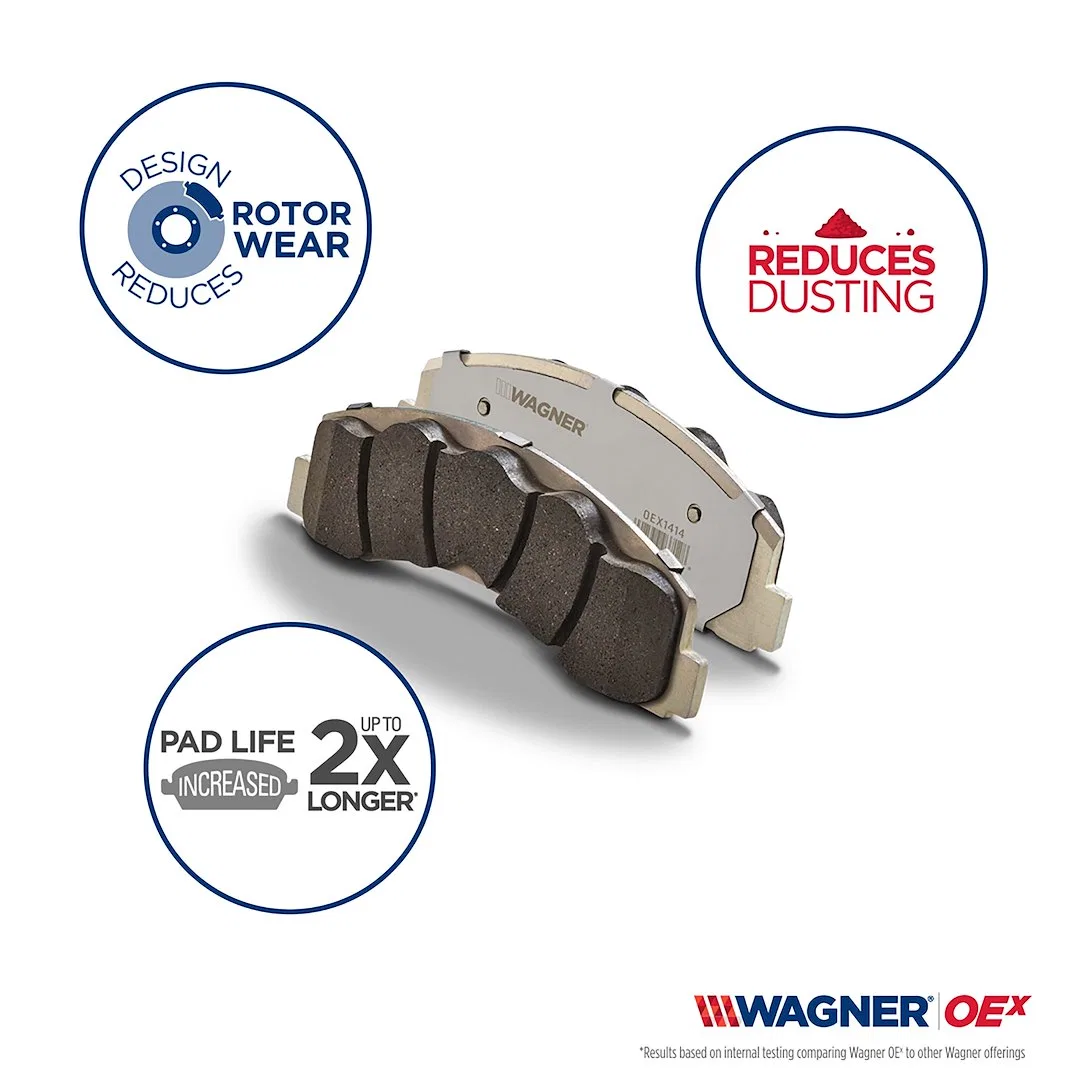 OEX1274 – WAGNER BRAKE Brake Pad, OE Replacement Premium Low-Copper Ceramic - view 2